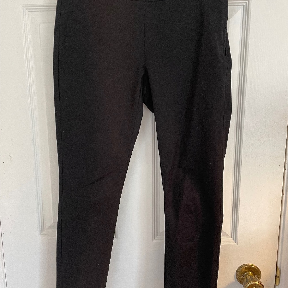 Black slim fit dress pants